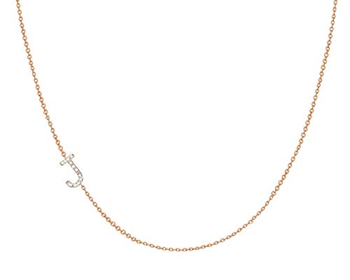 Diamond asymmetrical initial necklace Diamond asymmetrical initial necklace