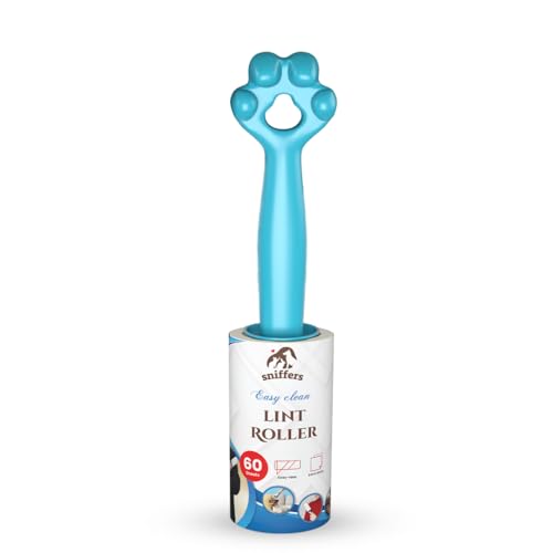 Image of Pet Hair Remover Lint Roller with Paw Handle | 60 Sheets | Hair Remover for Dogs and Cats | Ideal for Clothes, Furniture, Coats, Car Seats, Carpets, Fabric, and Dust Cleaning