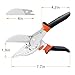 BELLOYON Multi Angle Miter Shear Cutter, Hand Tools for Cutting Soft Wood, Plastic, Moulding Trim, Quarter Round Cutter, Adjustable at 45 To 135 Degree With 2 Spare Blades