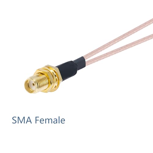 Cable divisor SMA femenino a macho doble 15 cm miniatura 4