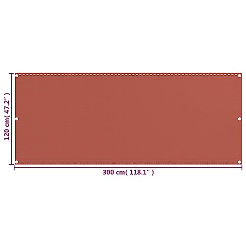 Écran de balcon protection soleil UV perméable au vent avec corde pour extérieur - 5