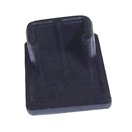 30-304B Sling Insert Rectangular Sling Chair Replacement End Caps - 1" L X 3/4" W - Black (10 Pcs Pack) #TOP2