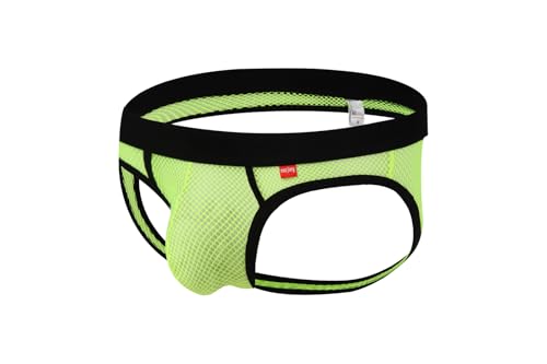 Men's Hollow Out Jockstrap Sexy Thong Athletic Supporters Mesh See Through Underwear2