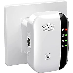 WiFi Extender Signal Booster, Covers Up to 3000sq.ft and 35 Devices, WiFi Range Extender, WiFi boosters for The House,with Ethernet Port, Easy Setup,Router Extender for Wireless Internet