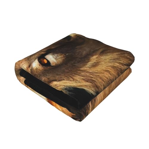 Couverture de lit microfibre de qualité supérieure imprimé lion majestueux - 3