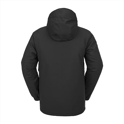 Volcom Jaqueta de inverno masculina padrão V.CO OP com isolamento para snowboard esqui, preta S4