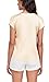 Wantschun Womens Silk Satin Shirt Casual Cap Short Sleeve Blouse Basic Round Neck Work Tops Champagne ; 1X