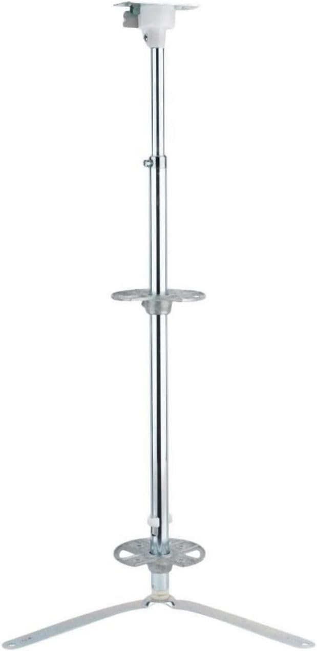 Rev-A-Shelf 6942-04-28-52 6942 Series 26-34" Adjustable Length Extension Shaft with Assembly Hardware for Pie-Cut Lazy Susan - Chrome