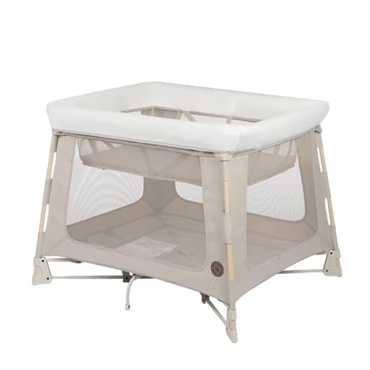 Maxi-Cosi Swift Baby Playard with Mat, Baby Playpen, Play Yard with Bassinet, Portable Playpen for Babies and Toddlers, Classic Oat