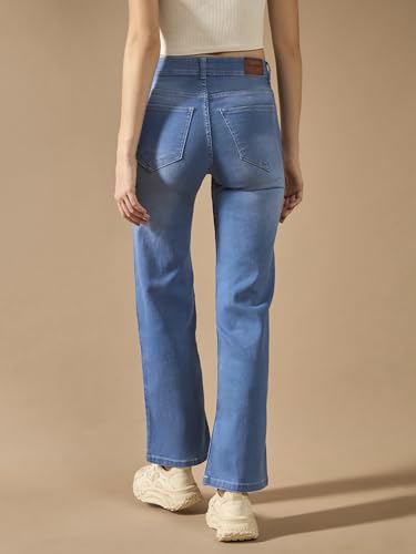 Image of Dolce Crudo Women's High Waist Straight Fit Jeans