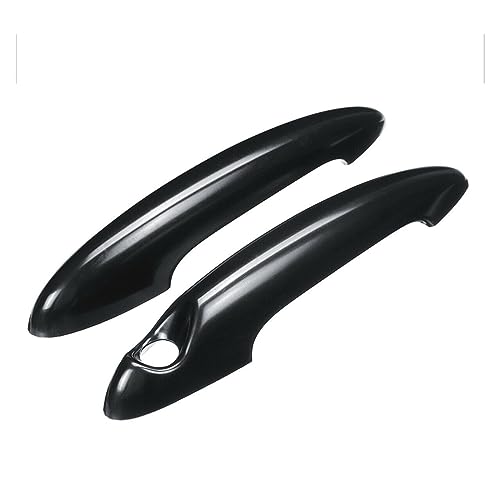 Housses de poignée porte voiture MINI Cooper S R50 R53 R56, kit complet de 2 pièces en ABS noir