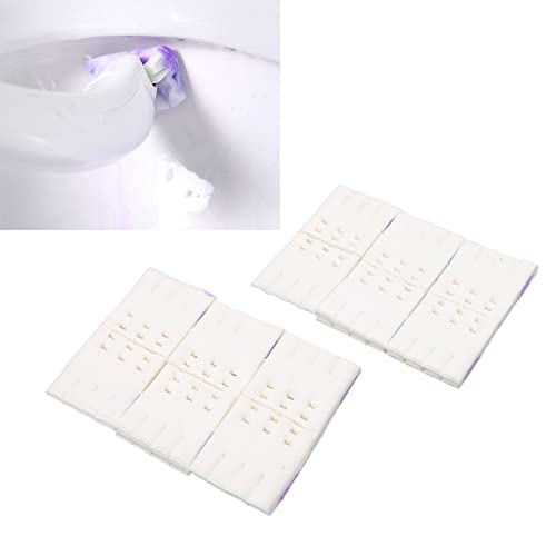 Yusat 12Pcs Disposable Toilet Brush Replacement Refills for 3061 Toilet Scrubber Wand Refills Supplies (Lavender) - Image 2
