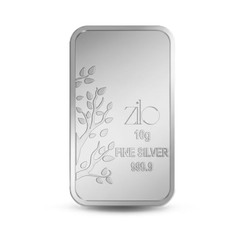 Image of 10 GRAM 999 Fine Silver bar | Banyan Tree Silver Bar | Ideal Gift for Men and Women | Perfect for Anniversary Gift, Diwali, Dhanteras (10 GRAM)