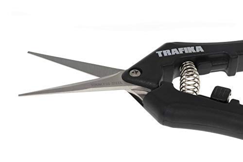 TRAFIKA Snoeischaar Recht mes/Kweekschaar / 100% INOX/Extra scherp. Ergonomisch/Ontworpen voor precisiesnoeien/Geschikt voor hydrocultuur - Afbeelding 5