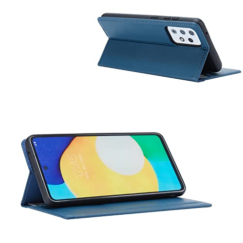 Image of Sharp Icon flip Cover for Oneplus 11R 5G Faux Leather Wallet flip case Cover - Navy Blue