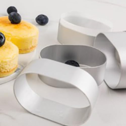 10 mini moldes de aluminio para hornear pasteles de queso y postres cocinados, ecológicos y fáciles de usar, grosor uniforme