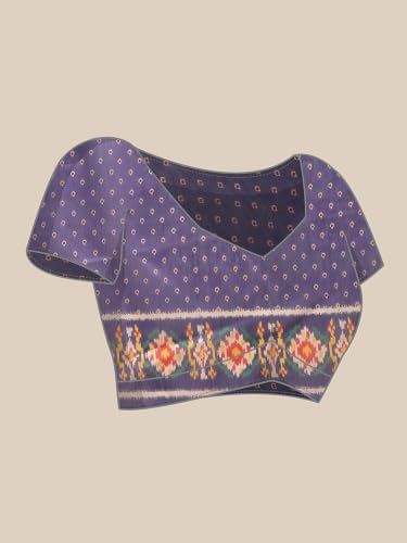 Image of Amazon Brand - Anarva Women's Kalamkari Saree With Blouse Piece