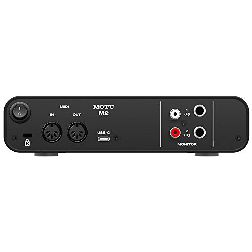 Motu M2 2X2 Usb Audio Interface With Mxl 770 Cardioid Microphone (Black), Hpc-A30 Studio Monitor Headphones & Xlr Cable Bundle #TOP3