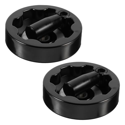 VILLFUL 2pcs Machine Tool Hand Wheel Lathe Hand Wheel Hand Wheel Crank Detachable Hand Wheel Lathe Handwheel with Handle Handwork Hand Wheel Hand Wheel for Craftsman Table Bakelite Black
