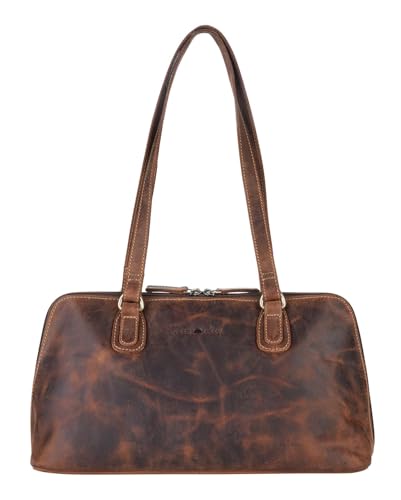 Sac à épaule Vintage Greenburry, la besace marron idéale pour vos trajets urbains