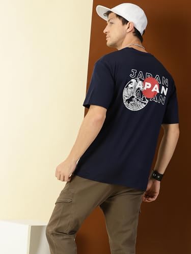 Image of Thomas Scott Men's | Graphic | Half Sleeve | Oversized Fit | 100% Cotton | Crew Collar | Casual Tshirt
