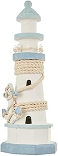 OOTB Wooden Lighthouse, Wood, White, 10.5 x 29.5 cm