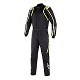  Alpinestars GP Race V2 - Tuta da corsa FIA/S, taglia 60, colore: nero/giallo fluo
