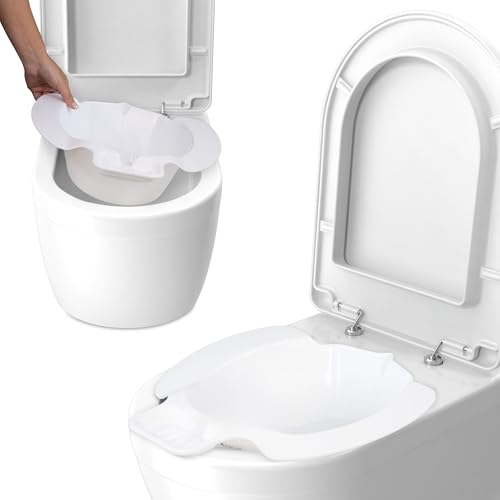 Mobiclinic®, Bidet Portátil para WC, Higiene Íntima, Postparto, Hemorroides, Personas Mayores, Capacidad 4L, Sin Montaje, Base Antideslizante, 41.5x35x12cm, Blanco, Hana