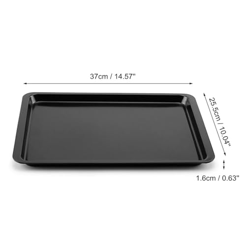 Plaque de cuisson rectangulaire 14 pouces en acier carbone noir - 3