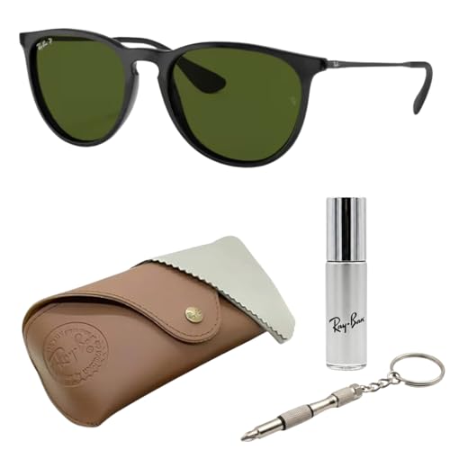 Image of Ray-Ban RB4187F CHRIS LOW BRIDGE FIT Square Shape Sunglasses for Women with Official RayBan Eyewear Kit