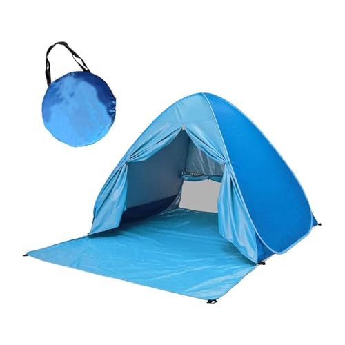 EASYBUYTECH Instant Pop Up Beach Tent - Lightweight UPF 50+ UV Protection Sun Shelter Waterproof Windproof Portable Family Camping Tent for Outdoor Travel Picnic(include curtain)