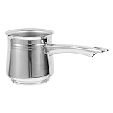 Anneome Olla Cafetera Turca de Acero Inoxidable Cafetera Portátil para Espresso y Café Casero Diseño Robusto y Fácil Limpieza para Uso Diario y Reuniones