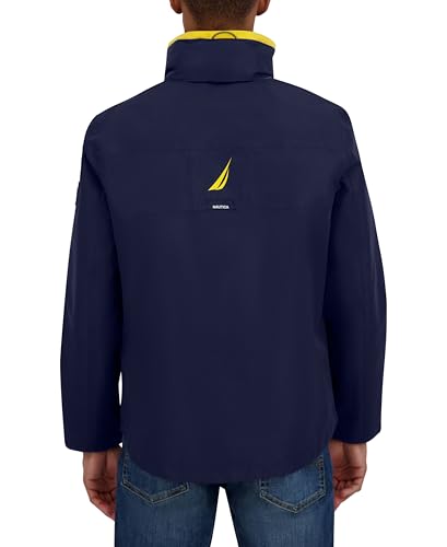 Image of Nautica Men's Lightweight Sailing Jacket - Waterproof & Windproof, Breathable