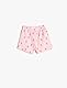 Koton Babygirl Shorts Ananas Printed Waffle Textured Cotton Elastic Waistband