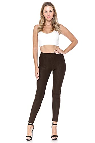 Image of Leggings Depot Women's Cotton Blend Stretch Pull-on Jeggings Casual Pants with Pockets (Available in Plus Size)