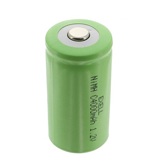 Exell 1.2V 4000mAh NiMH C Size Rechargeable Button Top Battery use with high power static applications (Telecoms UPS and Smart grid) radio controlled devices electric tools electric mopeds