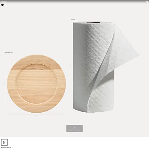 Platos de Madera Redondos 7.5 Pulgadas, Pack de 4 miniatura 2