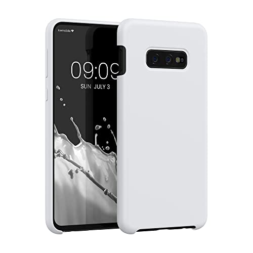 kwmobile Housse Compatible avec Samsung Galaxy S10e Coque - Housse de téléphone Protection Souple en TPU Silicone - Blanc Mat