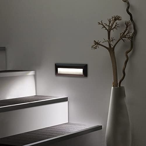 Planetitaly Segnapasso led IP65 3.5w rettangolare a parete esterno IP65 segnapassi lampada