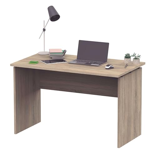 MUEBLES PITARCH | MeMesa Despacho, Oficina, Escritorio, Mesa de Ordenador o Estudio, Roble Cambrian, 76x120x68cm (Alto x Ancho x Fondo) Moderna Modelo Teide