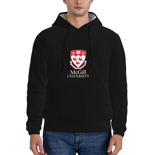 Oicvrct Mcgill University Men's Fleece Lined Hoodie - Ultra-Soft Plush Lined Hooded Sweatshirt with Pocket3