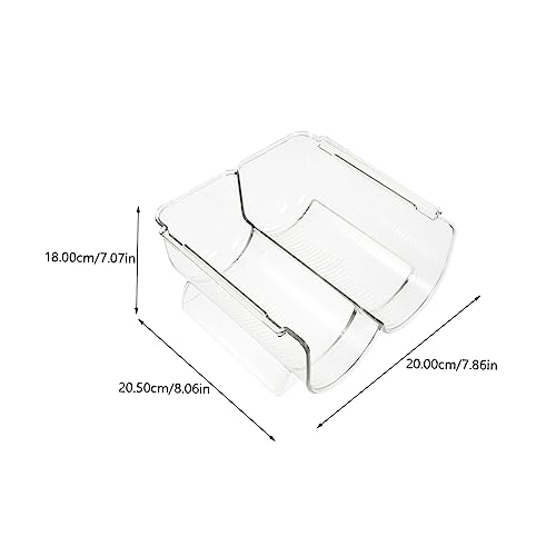 Soporte para botellas apilable de acrílico PRETYZOOM 2 piezas miniatura 2
