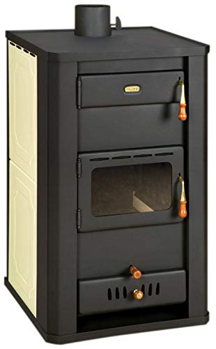 Poêle à Bois 26 Kw Arrière Chaudière Brûleur Foyer Chauffage au Prity Eau Jacket