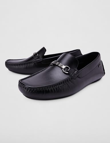 Image of Lee Cooper Men's LC8133E Leather Loafers - LC8133E Black 45