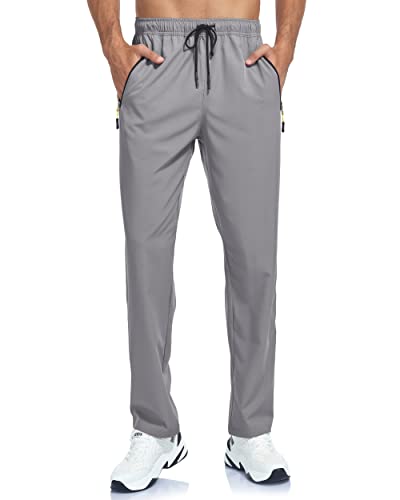 Men's Lightweight Hiking Pants Breathable Quick Dry Fit Waterproof Camping Fishing Running Athletic Active Jogger Pant