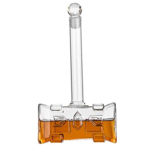 Carafe à vin distributeur de bar décoratif en verre 400ml - 4