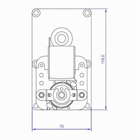 MOTORÉDUCTEUR POUR POÊLE À GRANULÉS T3 2 TR/MIN, COLIS 25 MM, ALBERO 8,5 MM, MELLOR - NORDICA - XIANG - LINCAR