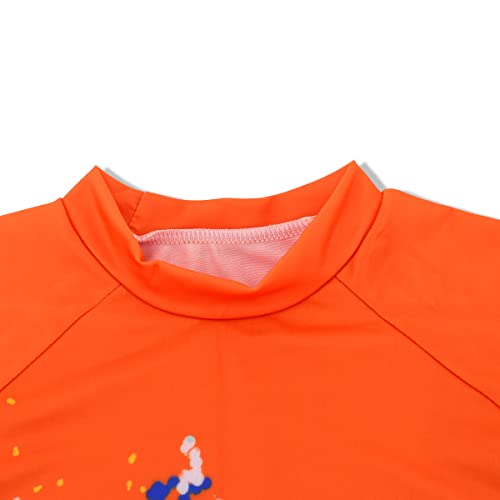 Kids Short Sleeve Sunsuit Swimwear Boys Two Piece Rash-Guard-Sets Dinosaur Pattern3