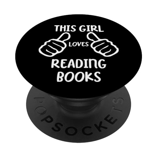 Funny Book Reader This Girl Loves Reading Books PopSockets PopGrip Intercambiabile