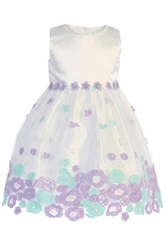 Pink Princess Toddler Easter Dresses for Girls and Baby Girls' Special Occasion Dresses - Pink, Lavender, Blue - Vestidos para Niñas Elegantes Size